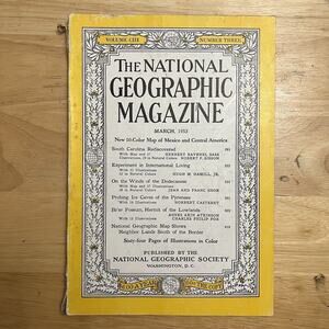 Vintage National Geographic March 1953 S Carolina Dodecanese Pyrenees Br’er Poss
